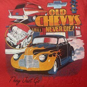 80s Chevy's Never Die Vintage Single Stitch Shirt Size 23x28 XL(1987)